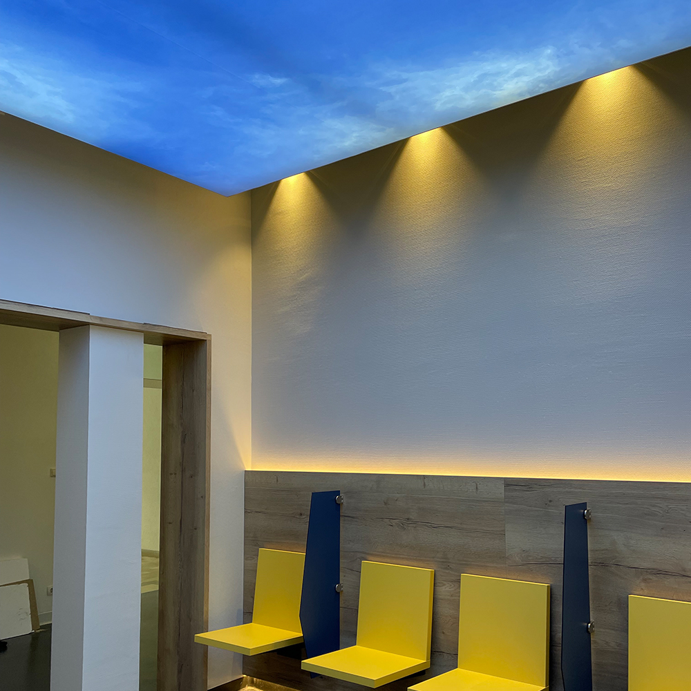 Neugestaltung des Wartezimmers der ambulanten Gynäkologie im Hegau-Bodensee-Klinikum (Singen)